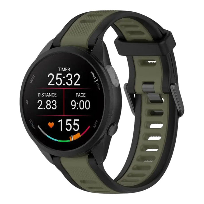 black-green-fitbit-charge-5-watch-straps-nz-dual-colour-silicone-watch-bands-aus