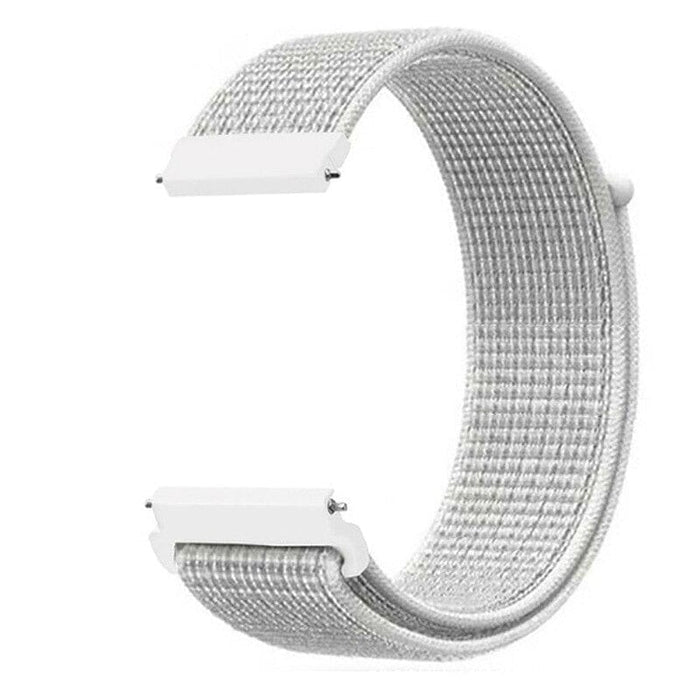 white-ticwatch-5-pro-watch-straps-nz-nylon-sports-loop-watch-bands-aus