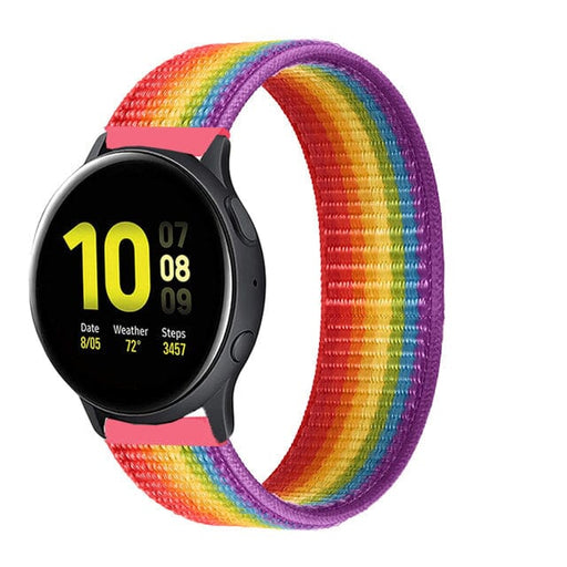 rainbow-garmin-forerunner-945-watch-straps-nz-nylon-sports-loop-watch-bands-aus