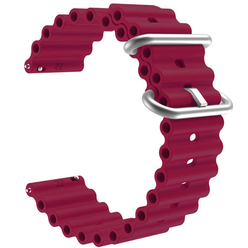 maroon-ocean-bands-garmin-d2-mach-1-watch-straps-nz-ocean-band-silicone-watch-bands-aus