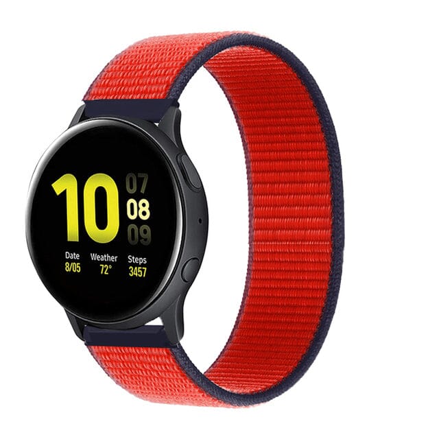 tri-red-garmin-fenix-7s-watch-straps-nz-nylon-sports-loop-watch-bands-aus