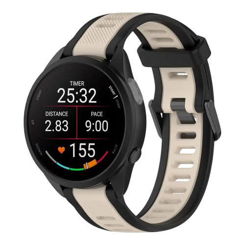 black-beige-xiaomi-amazfit-smart-watch,-smart-watch-2-watch-straps-nz-dual-colour-silicone-watch-bands-aus