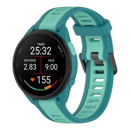 teal-garmin-approach-s44-watch-straps-nz-dual-colour-silicone-watch-bands-aus