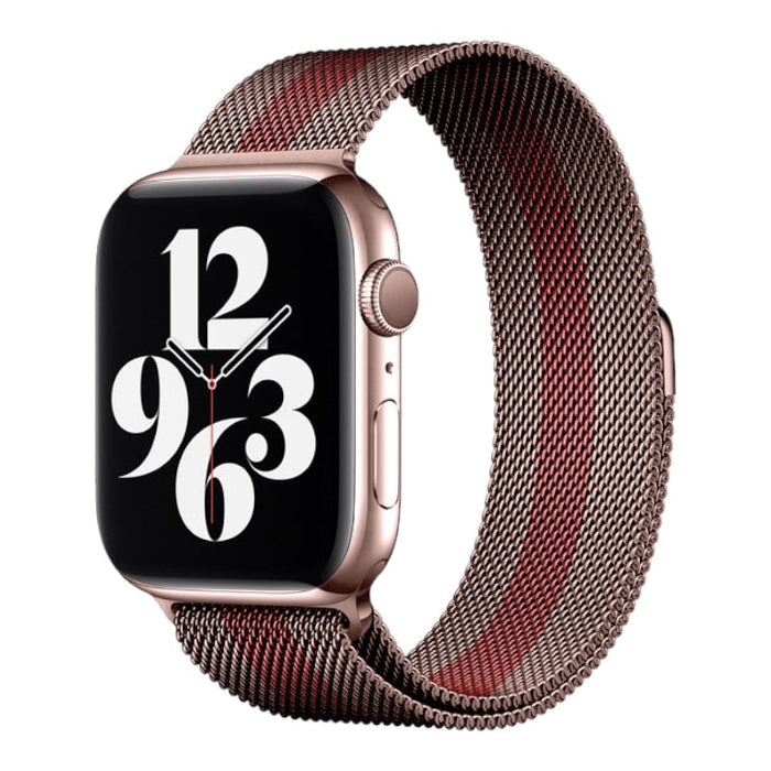 apple-watch-milanese-watch-straps-nz-metal-mesh-bands-aus-rose-pink-red-stripe