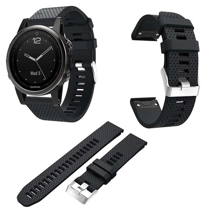 black-garmin-instinct-e-(40mm)-watch-straps-nz-silicone-watch-bands-aus