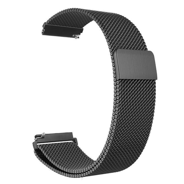 black-metal-garmin-forerunner-165-watch-straps-nz-milanese-watch-bands-aus