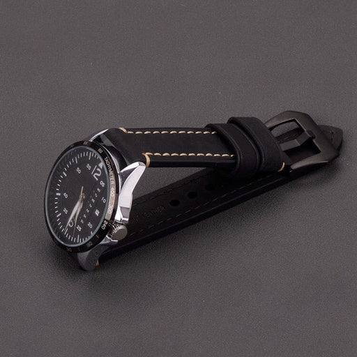 black-black-buckle-coros-vertix-2s-watch-straps-nz-retro-leather-watch-bands-aus