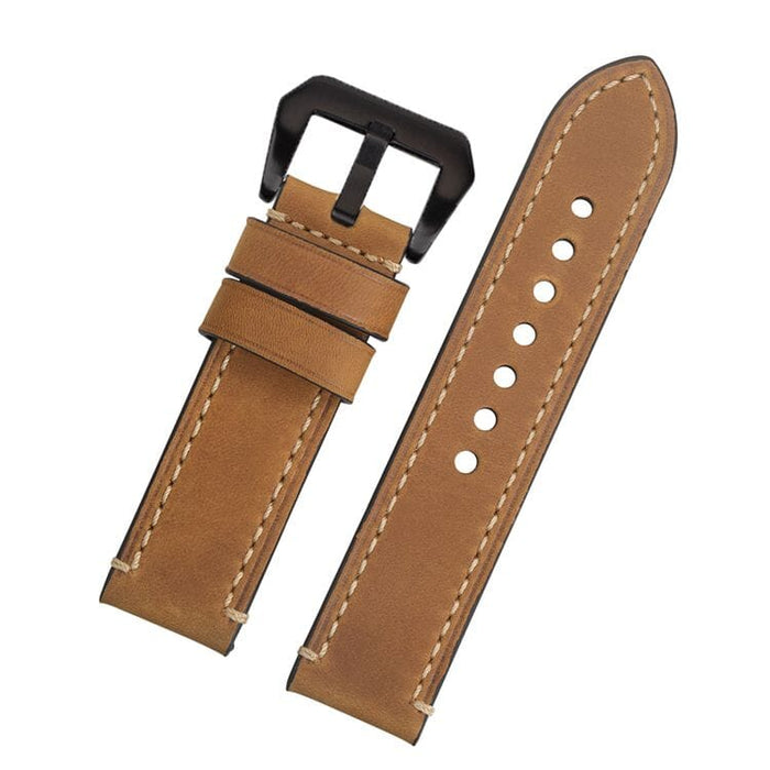 brown-black-buckle-coros-pace-3-watch-straps-nz-retro-leather-watch-bands-aus