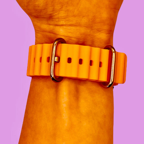 orange-ocean-bands-garmin-instinct-e-(45mm)-watch-straps-nz-ocean-band-silicone-watch-bands-aus