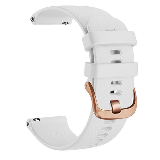 white-rose-gold-buckle-ticwatch-5-pro-watch-straps-nz-silicone-rose-gold-buckle-watch-bands-aus