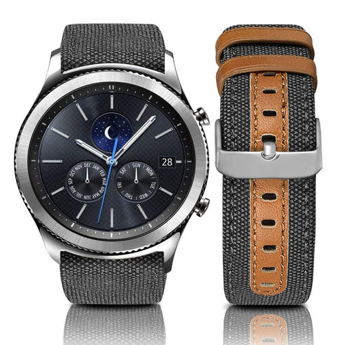 charcoal-xiaomi-amazfit-stratos,-stratos-2-watch-straps-nz-denim-watch-bands-aus