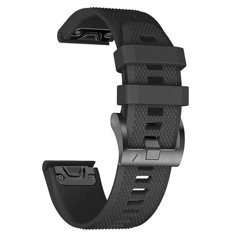 black-garmin-fenix-8-(51mm)-watch-straps-nz-silicone-watch-bands-aus