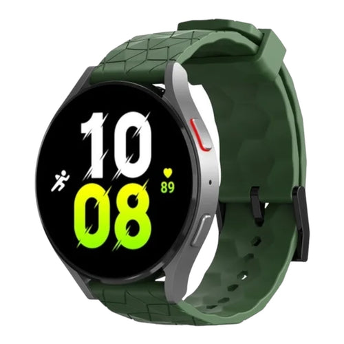 army-green-hex-pattern-garmin-quatix-3-watch-straps-nz-silicone-football-pattern-watch-bands-aus