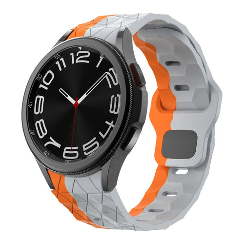 grey-orange-hex-patterncasio-mdv-107-watch-straps-nz-silicone-football-pattern-watch-bands-aus