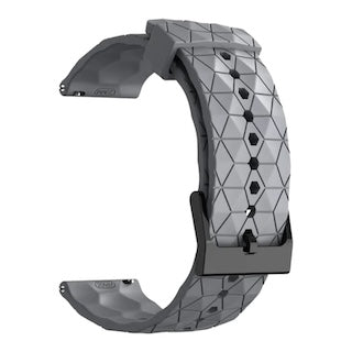 grey-hex-patternoneplus-watch-watch-straps-nz-silicone-football-pattern-watch-bands-aus