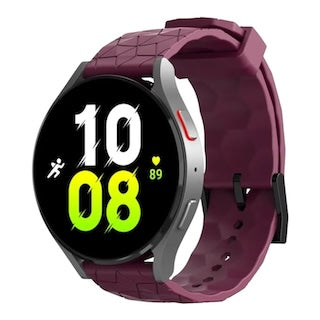 maroon-hex-pattern-garmin-approach-forerunner-20mm-range-watch-straps-nz-silicone-football-pattern-watch-bands-aus