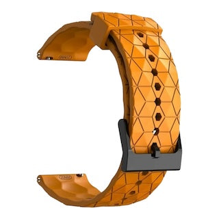 orange-hex-patterntissot-22mm-range-watch-straps-nz-silicone-football-pattern-watch-bands-aus