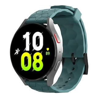 stone-green-hex-patternfitbit-versa-4-watch-straps-nz-silicone-football-pattern-watch-bands-aus