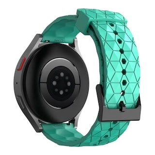 teal-hex-patternquicksilver-22mm-range-watch-straps-nz-silicone-football-pattern-watch-bands-aus