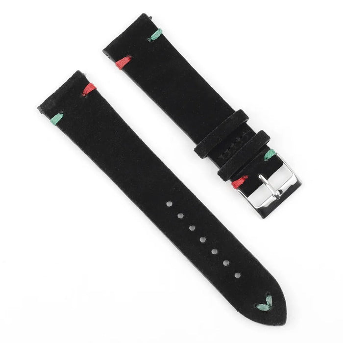 black-red-green-spacetalk-loop-watch-straps-nz-suede-watch-bands-aus