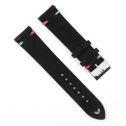 black-red-green-garmin-fenix-8-(51mm)-watch-straps-nz-suede-watch-bands-aus