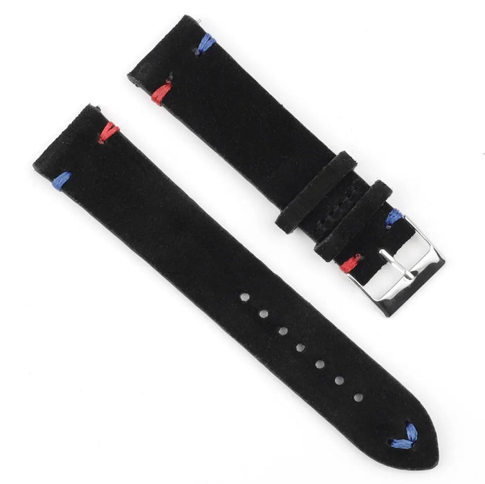 black-red-blue-garmin-vivomove-3s-watch-straps-nz-suede-watch-bands-aus