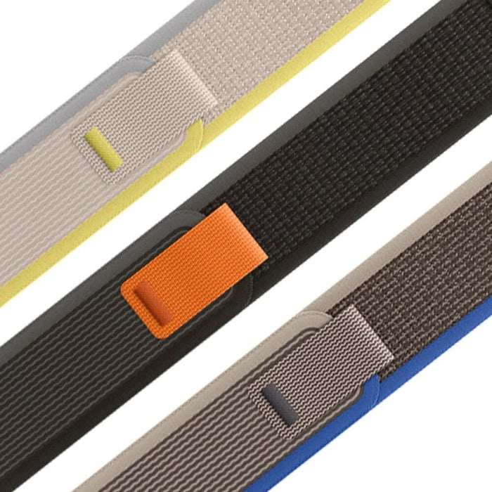 black-grey-orange-huawei-watch-gt-5-pro-42mm-watch-straps-nz-trail-loop-watch-bands-aus