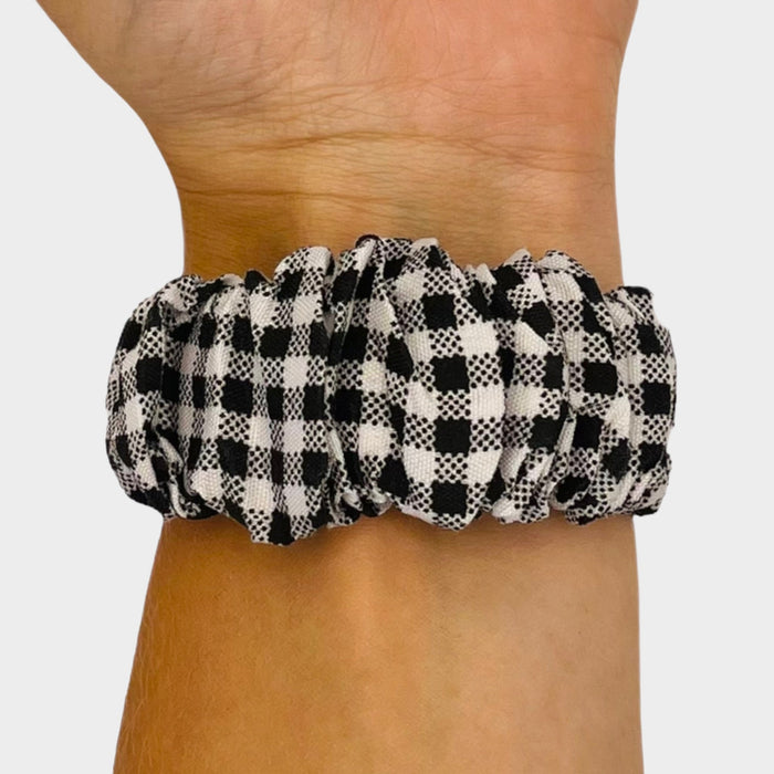 gingham-black-and-white-garmin-tactix-bravo,-charlie-delta-watch-straps-nz-scrunchies-watch-bands-aus