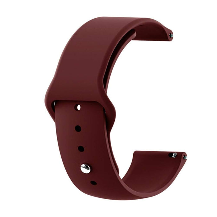 maroon-xiaomi-redmi-watch-4-watch-straps-nz-silicone-button-watch-bands-aus