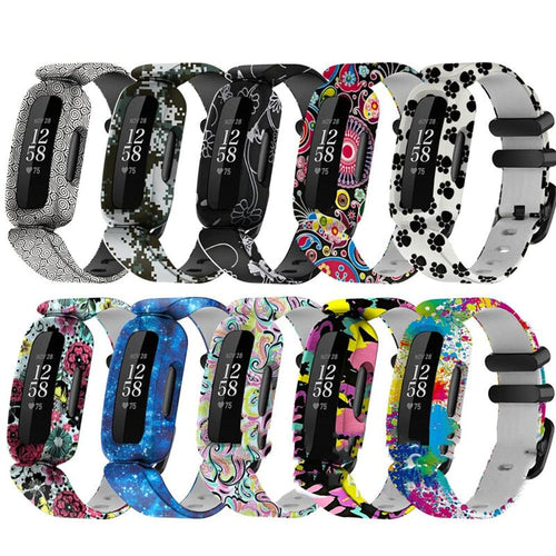 replacement-Silicone-Fitbit-Ace-3-watch-straps-black-swirl