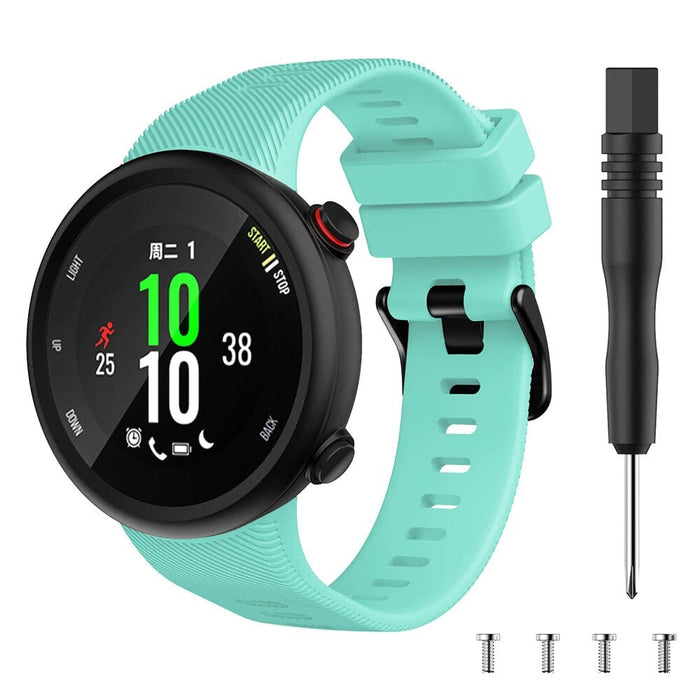 Replacement silicone straps compatible with the Garmin Forerunner 45