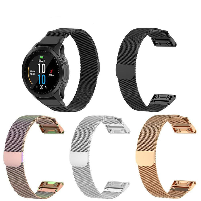 Replacement Milanese Loop Straps Compatible with the Garmin Forerunner 945 / 935