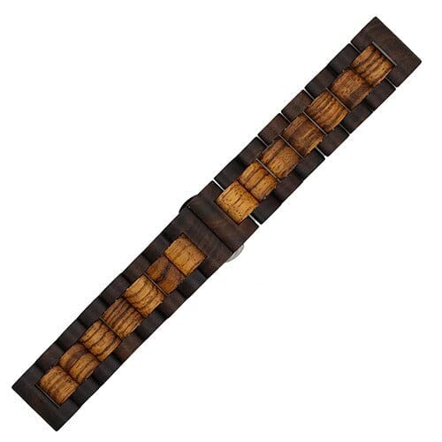 black-brown-3plus-vibe-smartwatch-watch-straps-nz-wooden-watch-bands-aus