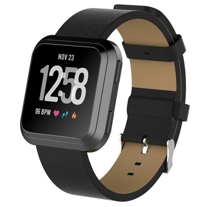 fitbit-versa-watch-straps-nz-sense-leather-watch-bands-aus-black