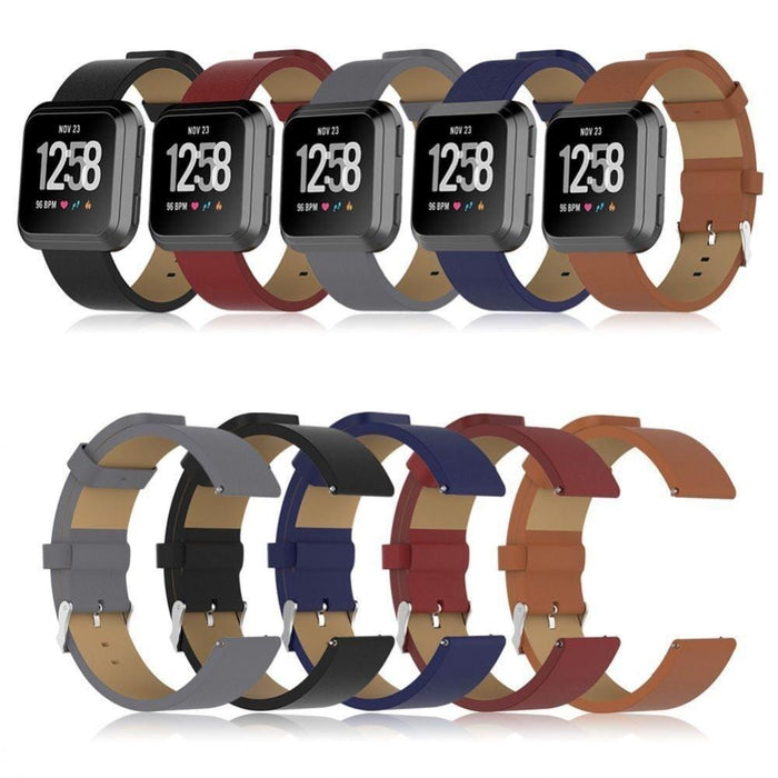 fitbit-versa-watch-straps-nz-sense-leather-watch-bands-aus-black